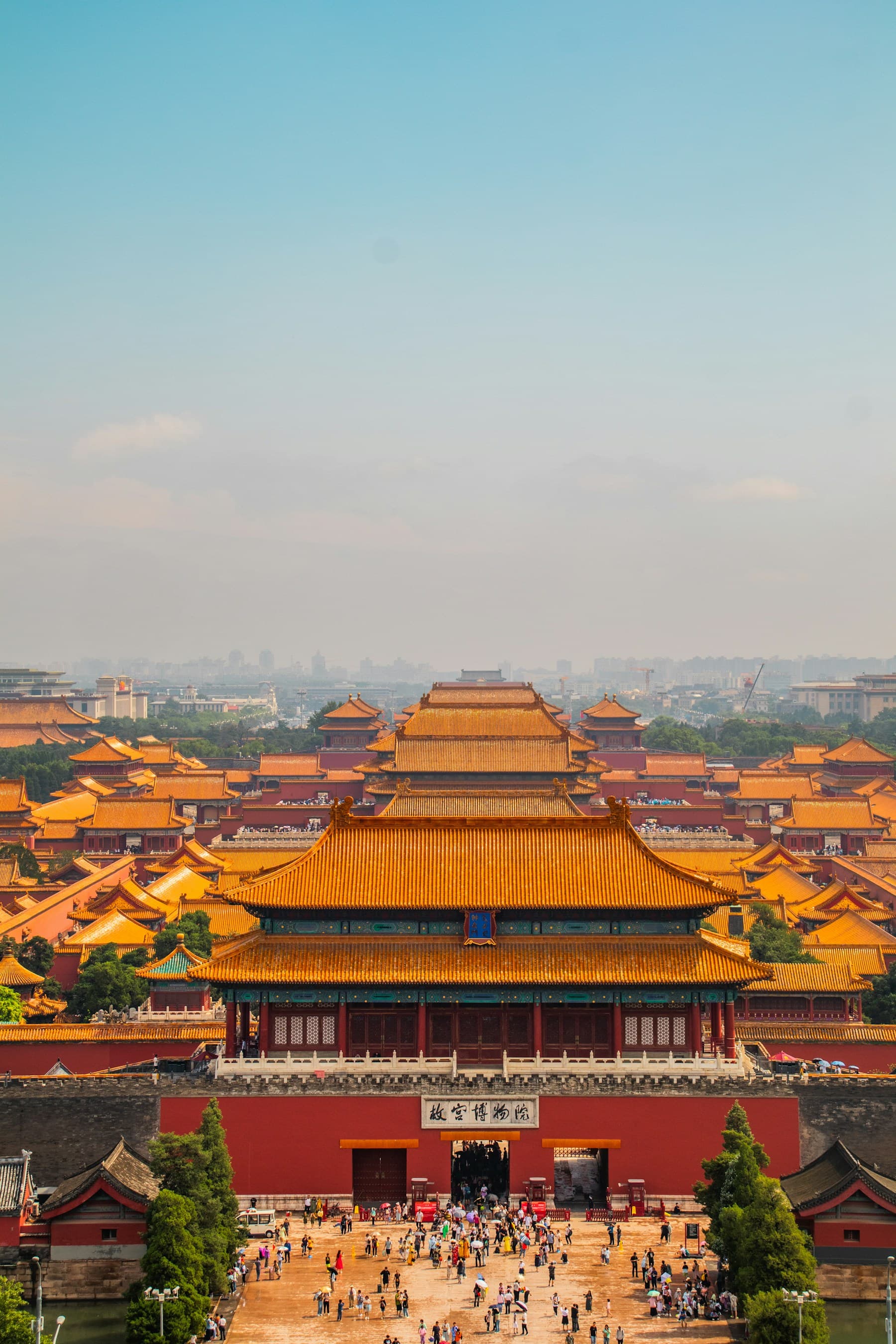 Golden rooftops of the Forbidden City in Beijing