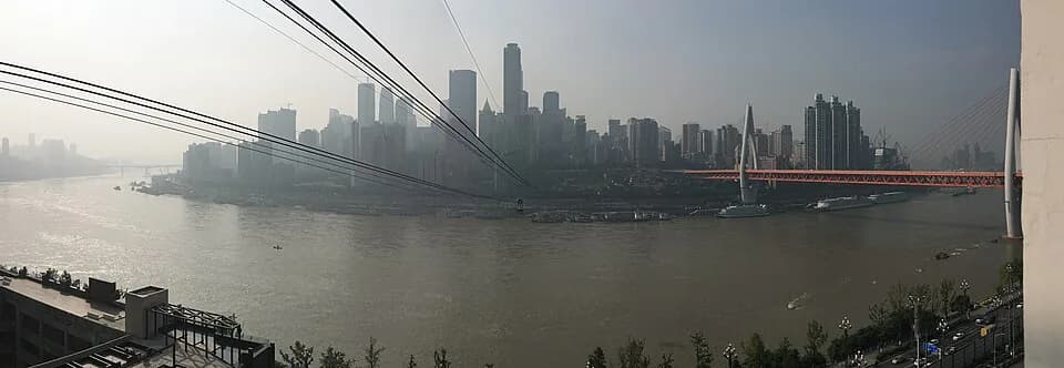 Yangtze River cable car in Chongqing