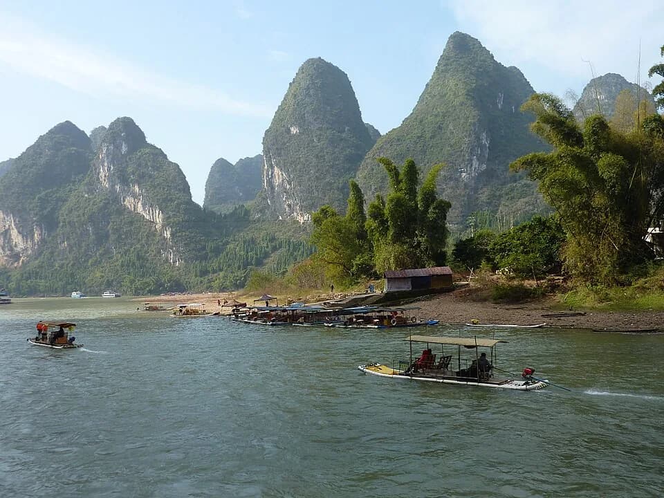 Karst peaks along the Li River