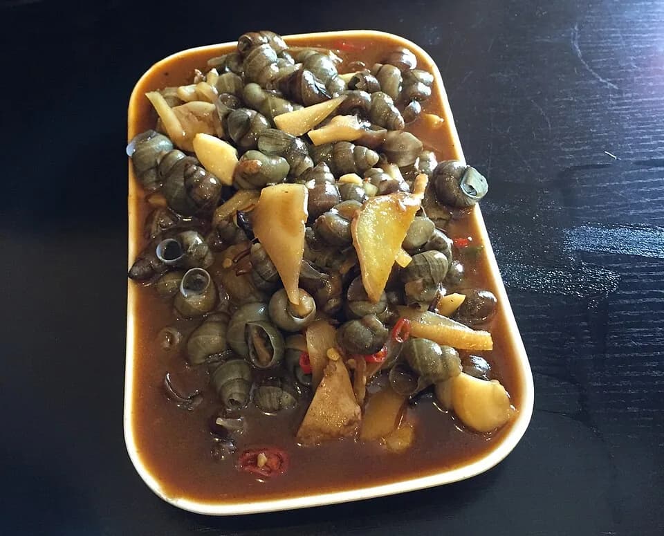 Stuffed river snails