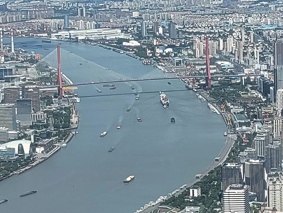 Shanghai Tower and the Lujiazui skyline
