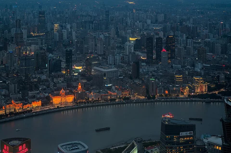 The Bund waterfront and Pudong skyline in Shanghai