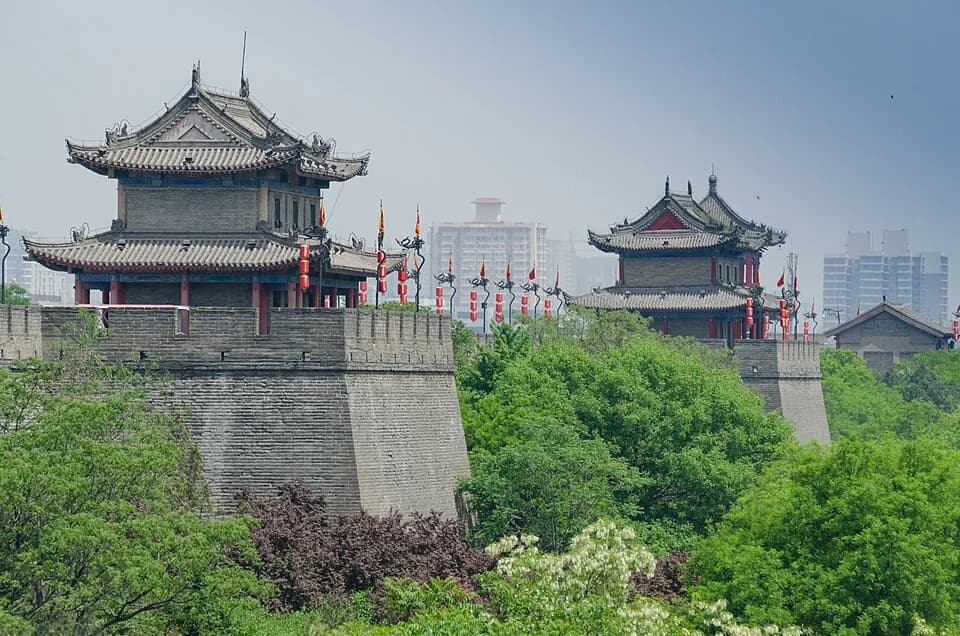 The historic city wall of Xi'an